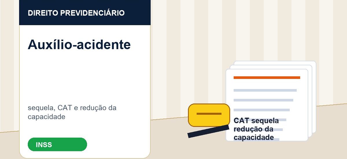 CAT, capacete de segurança e exames médicos relacionados a acidente de trabalho
