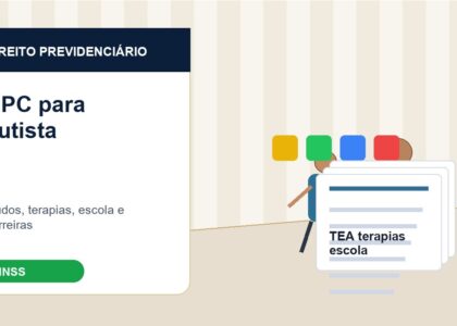 Materiais escolares, relatórios de terapia e documentos para BPC de criança autista