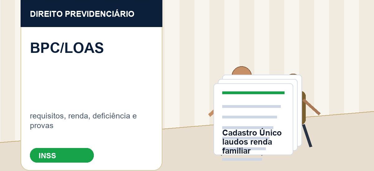 Pessoa idosa analisando documentos de renda e Cadastro Único para pedido de BPC