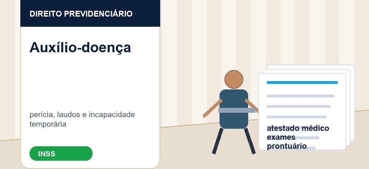 Pessoa com documentos médicos analisando aposentadoria por incapacidade permanente